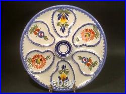 Oyster Plate French Faience Quimper Oyster Plate