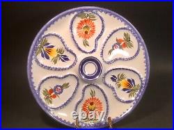 Oyster Plate French Faience Quimper Oyster Plate