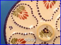 Oyster Plate HB Quimper French Faience Oyster Plate