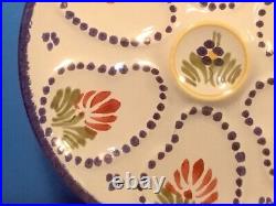 Oyster Plate HB Quimper French Faience Oyster Plate