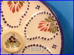 Oyster Plate HB Quimper French Faience Oyster Plate