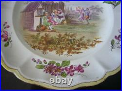 PAIR OF PLATES DISHES FAIENCE MARSEILLE VEUVE PERRIN SAVY 19ct