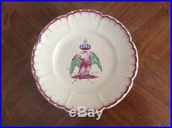 Plate Antique French Napoleonic Faience Plate c. 1810