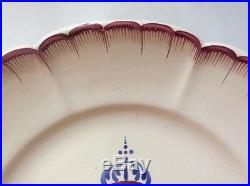 Plate Antique French Napoleonic Faience Plate c. 1810