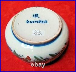 Quimper Faience-HR Trinket Box 4 round