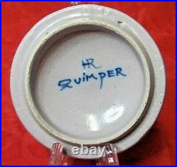Quimper Faience-HR Trinket Box 4 round