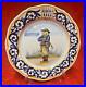 Quimper-Faience-lovely-older-plate-10-round-with-Breton-man-01-vme