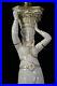 RARE-19th-C-SARREGUEMINES-French-Empire-Faience-Woman-Figural-Oil-Lamp-39-01-pznt