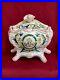 RARE-Signed-Louis-Niel-19th-C-French-Faience-3-Pc-Flower-Holder-01-rgt