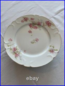 RCF French Limoges porcelain dessert plates 7.8 Inches Set Of 9