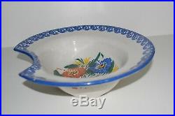 Rare Antique & Collectible French Faience Barbers Bowl, Shaving Bowl, Circa 1810