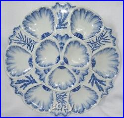 Rare Antique French Bordeaux Vieillard Oyster Majolica Plate Faience Plate N°2