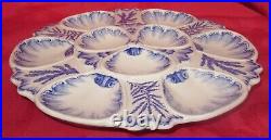 Rare Antique French Bordeaux Vieillard Oyster Majolica Plate Faience Plate N°2