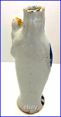 Rare Antique Quimper Figurine Virgin Mary and Child French Faience Pottery
