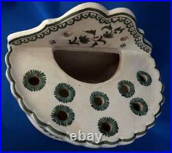 Rare Bough Pot French Faience Pottery Antique Flower Wall Vase 19C