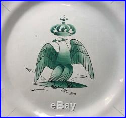 Rare Set Of 4 French Napoleanic Tin Glaze Pottery Faience Plates