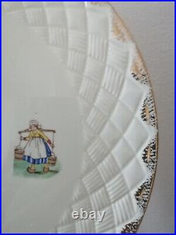 Rare Vintage French Collector Cheese Dish / Plate St Amand La Laitière
