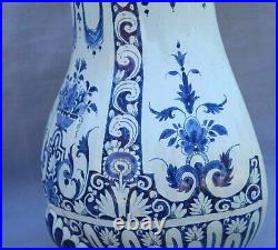 Rouen French Cobalt Blue Hand Painted Faience Wall Fountain 18th C
