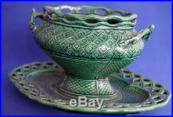 Rubelles Faience Majolica Pottery French Antique Tureen