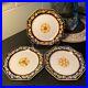 Set-of-3-c-1895-HB-Quimper-France-Octagonal-7-3-8-Plates-Floral-Faience-Design-01-ehs