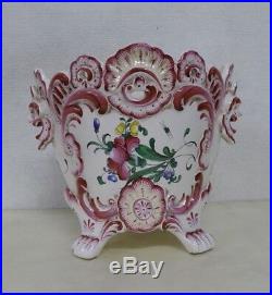 Strasbourg henri chaumeil planter large french strasbourg antique faience