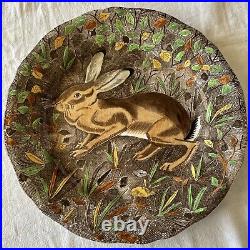 Superb French GIEN Service Rambouillet Dinner Plate Hare Hunting JB