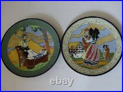 TWO VINTAGES PLATERS FRENCH FAIENCE ART DECO the french usages