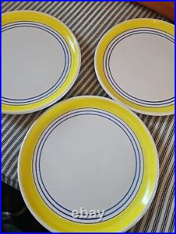 Three Quimper France Multi Use Plates 8 3/8