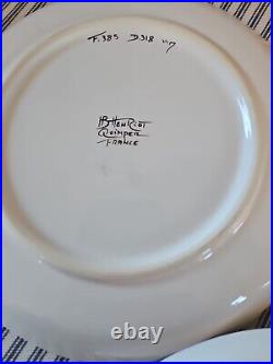 Three Quimper France Multi Use Plates 8 3/8