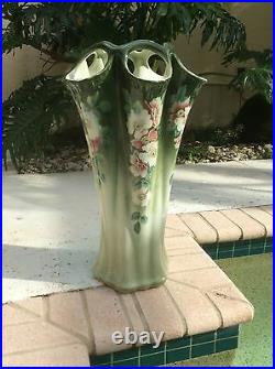 Umbrella Stand Rare Antique French Faience Briar Rose Umbrella Holder c1890