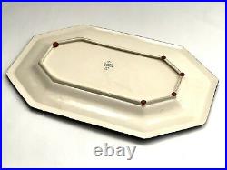 VINTAGE LARGE AMAZING PLATER FRENCH FAIENCE HB QUIMPER CIRCA 1920s' 21.5 SI