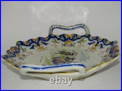 VINTAGE PLATER FRENCH FAIENCE DESVRES ROUEN 19 TH CENTURY the french wedding