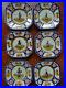VINTAGE-SIX-SMALL-PLATES-FRENCH-FAIENCE-HB-QUIMPER-circa-1930s-6-1-01-xcq