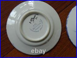 VINTAGE TEN SMALL BREAD PLATES CERAMIC HB QUIMPER FRANCE diameter 6,7