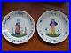 VINTAGE-TWO-PLATES-FRENCH-FAIENCE-HB-QUIMPER-BRETON-19th-Century-01-vzji