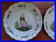 VINTAGE-TWO-PLATES-FRENCH-FAIENCE-HB-QUIMPER-COUPLE-BRETON-19th-Century-01-nqr