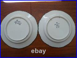 VINTAGE TWO PLATES FRENCH HENRIOT HB QUIMPER COUPLE BRETON D. 590 circa 1940s