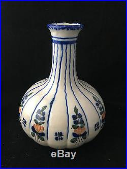Vase Faience Sud Ouest Auvillar XIX 19 ème Antique French Earthenware