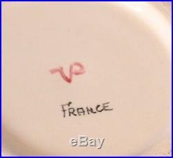 Veuve Perrin Seau A Bouteille French Faience Salad Plate Vp Antique