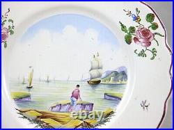 Veuve Perrin Seau a Bouteille France Faience Plate VP French Country Art Pottery