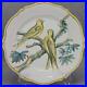 Vintage-HR-Porquier-Quimper-French-Faience-Hand-Painted-Yellow-Birds-Plate-01-crw