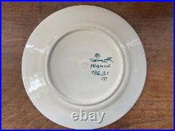 Vintage Henriot Quimper France Faience Pottery Breton Man Woman Plates 8