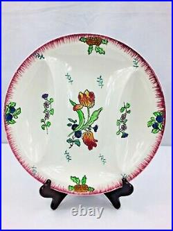 Vintage Longwy French Faience Marseille Pattern Asparagus Plates 4 Pc Set 10.75