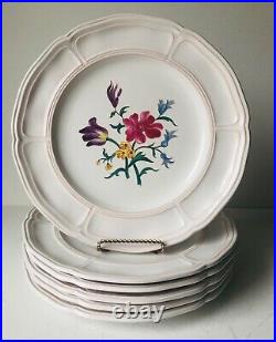 Vintage Motton De Gien Hand-painted French Faience Dinnerware-30 Pieces