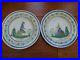 Vintage-Pair-Plate-French-Faience-Hb-Quimper-19-Th-Century-01-gnys