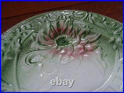 Vintage Plate French Faience Majolica Sarreguemines