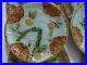 Vintage-Six-Dessert-Plates-French-Faience-Majolica-Birds-01-hriu