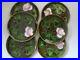 Vintage-Six-Dessert-Plates-French-Faience-Majolica-Sarreguemines-01-gboo