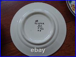 Vintage Twelve Amazing Small Bread Plates Ceramic Hb Quimper France