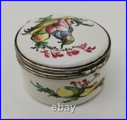 Vtg c1770 Veuve Perrin Marseille French Antique Hand Painted Faience Inkwell